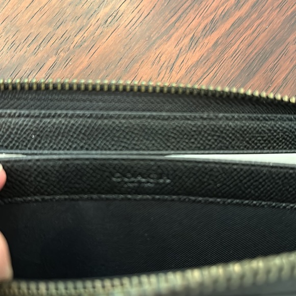 Coach Leather Studded Accordion Zip - Picture 7 of 7